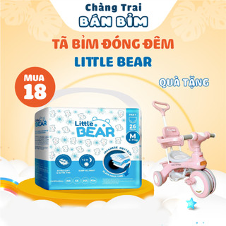 Tã Bỉm Little Bear cho bé, Tã Bỉm Ban Đêm siêu thấm hút lên tới 1800ml, chống tràn, siêu mỏng