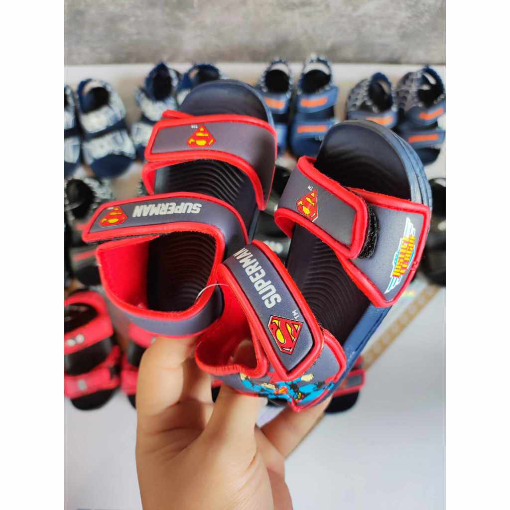 Sandal xốp sprider man cho bé trai hàng cao cấp siêu nhẹ có chống trơn cho bé trai size 22-27