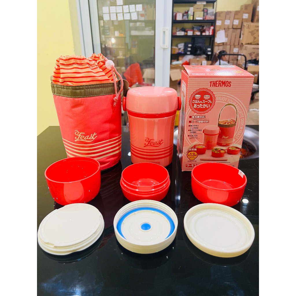 Cặp lồng cơm Thermo màu Hồng