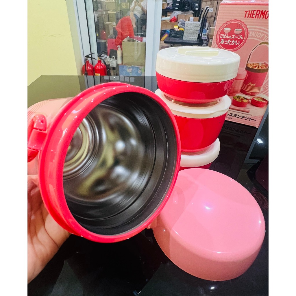 Cặp lồng cơm Thermo màu Hồng