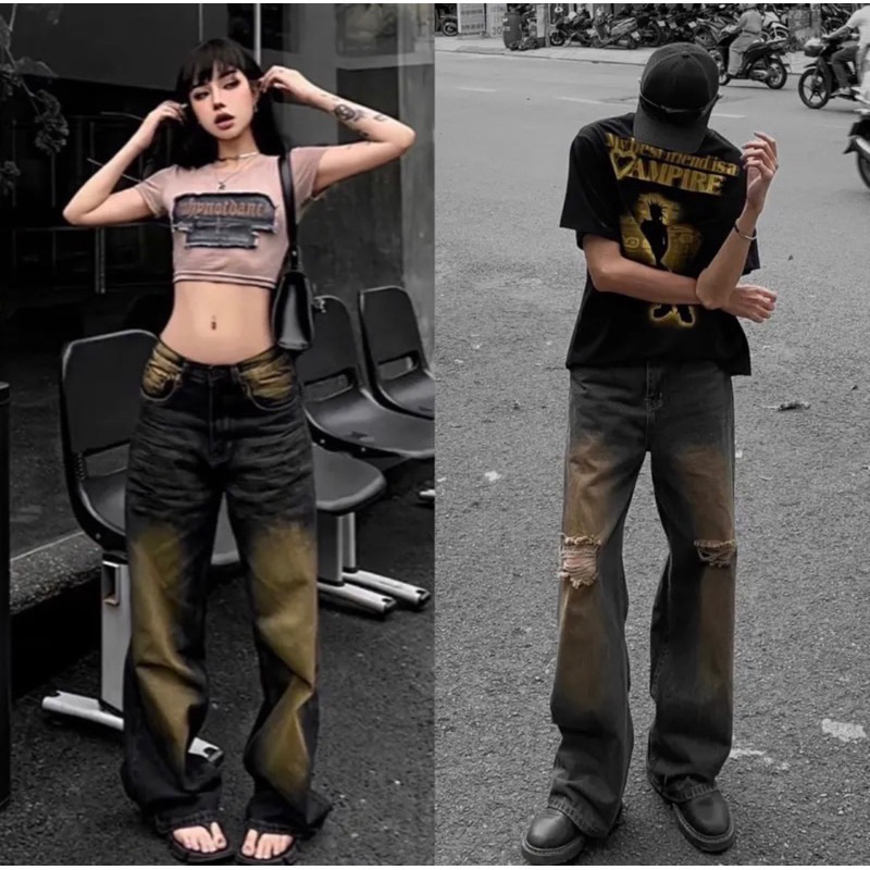 QUẦN JEANS WASH- QUẦN JEANS OCEAN trơn và OCEAN rách