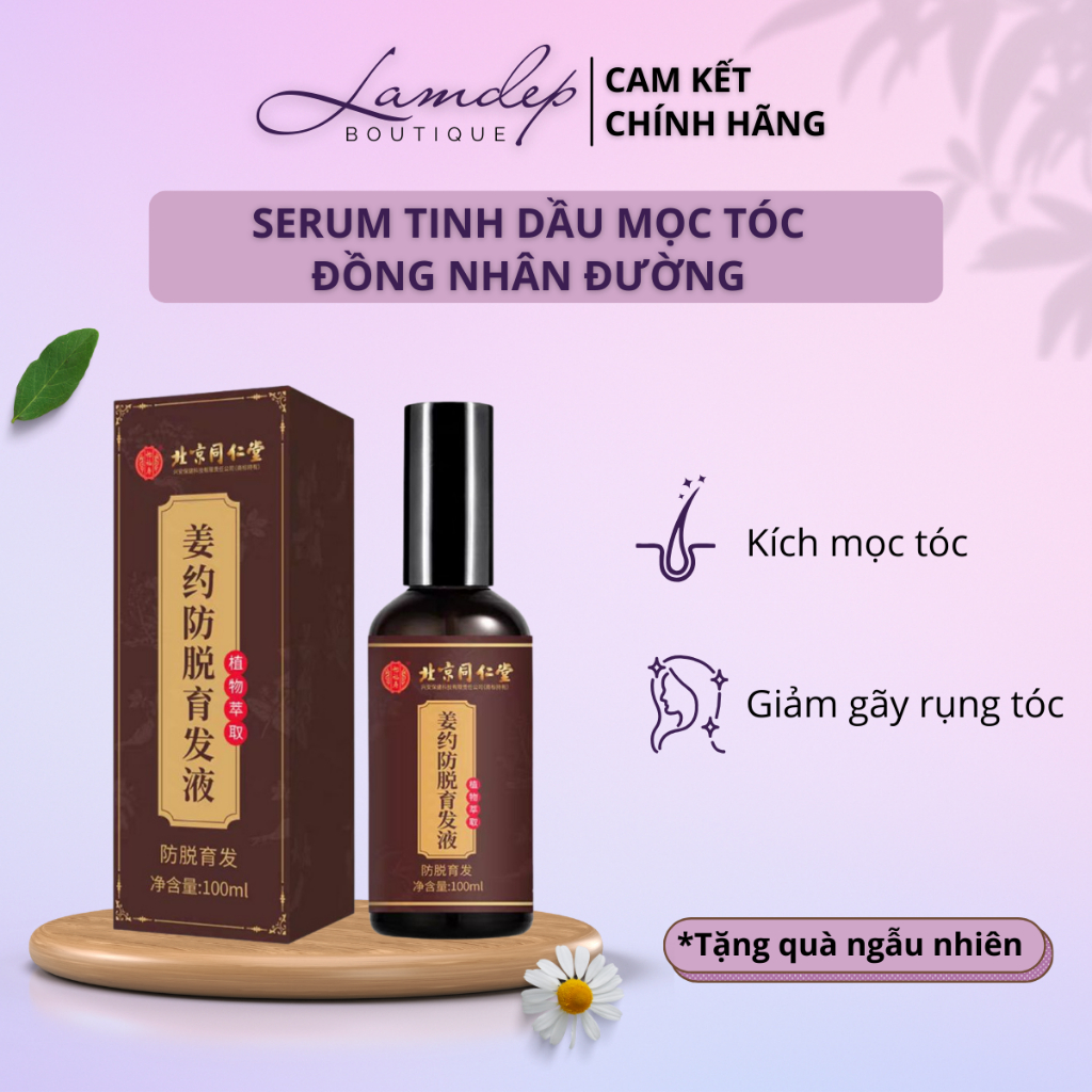 Serum Tinh Dầu Mọc Tóc, Giảm Gãy Rụng, Nuôi Dưỡng Tóc Đồng Nhân Đường