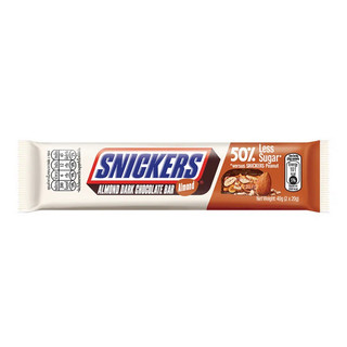 Kẹo socola đen hạnh nhân snickers ít đường 40g/ snickers almond dark chocolate bar less sugar