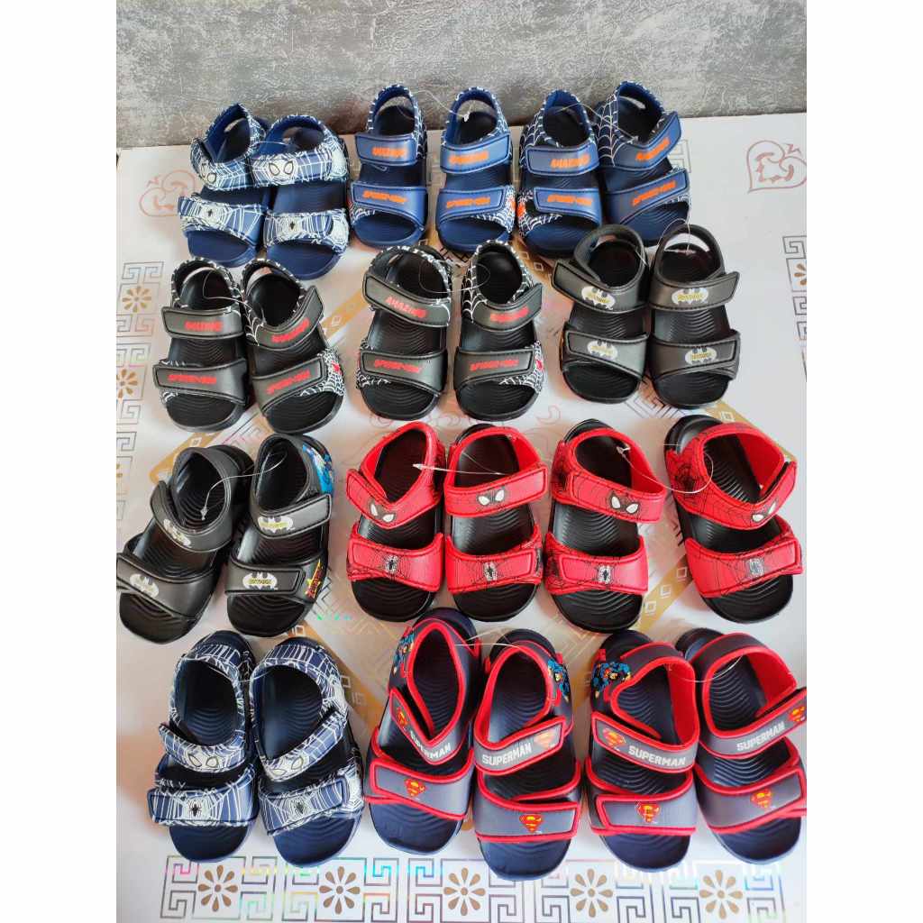 Sandal xốp sprider man cho bé trai hàng cao cấp siêu nhẹ có chống trơn cho bé trai size 22-27