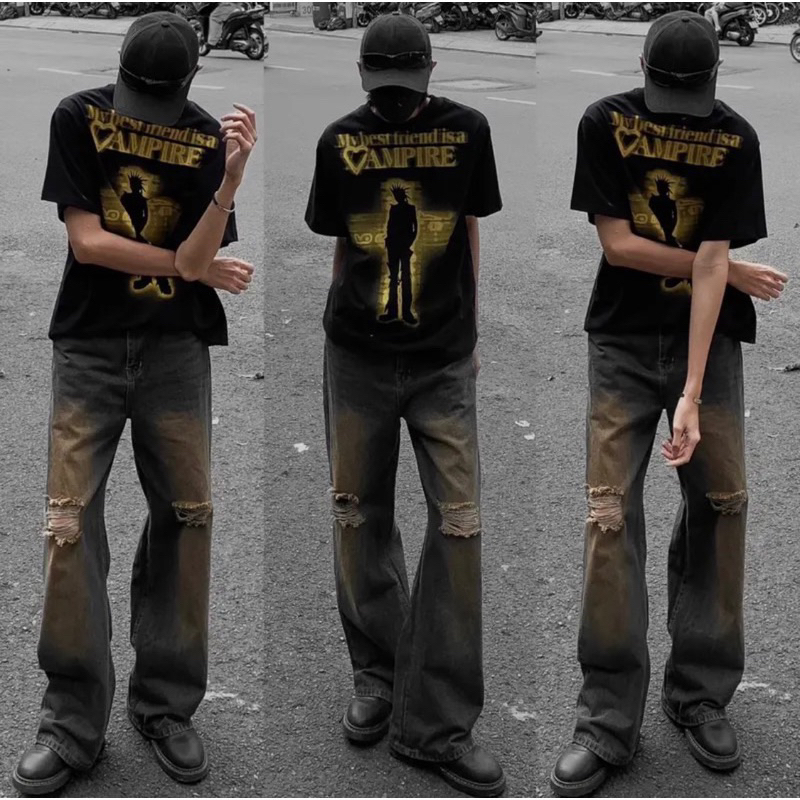 QUẦN JEANS WASH- QUẦN JEANS OCEAN trơn và OCEAN rách