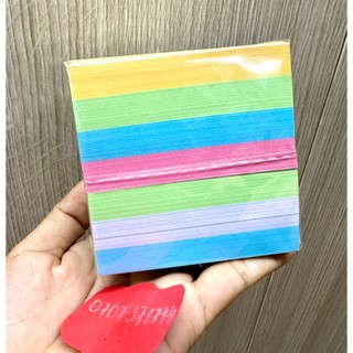 Cục giấy note không keo 700 tờ nhiều màu, giấy xếp hình xếp hạc nhiều kích thước vuông 7cm,7.5cm, 7.6cm, 10cm,15cm