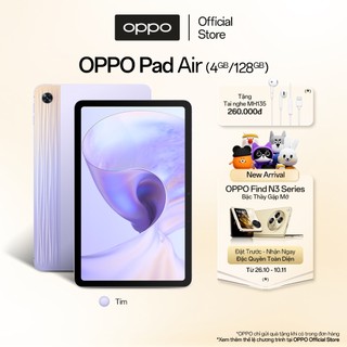 Máy Tính Bảng OPPO Pad Air TÍM (4GB/128GB) | Màn Hình 2K | Chip Snapdragon 680
