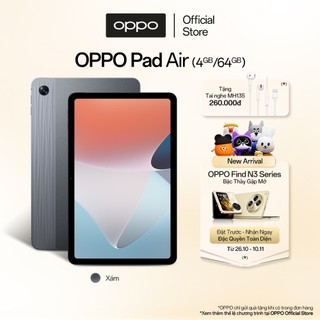 Máy Tính Bảng OPPO Pad Air (4GB/64GB) | Màn Hình 2K 1 tỷ Màu | Chip Snapdragon 680