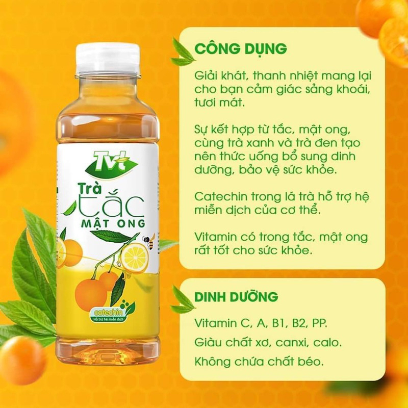 Trà tắc mật ong TVT chai 450ml