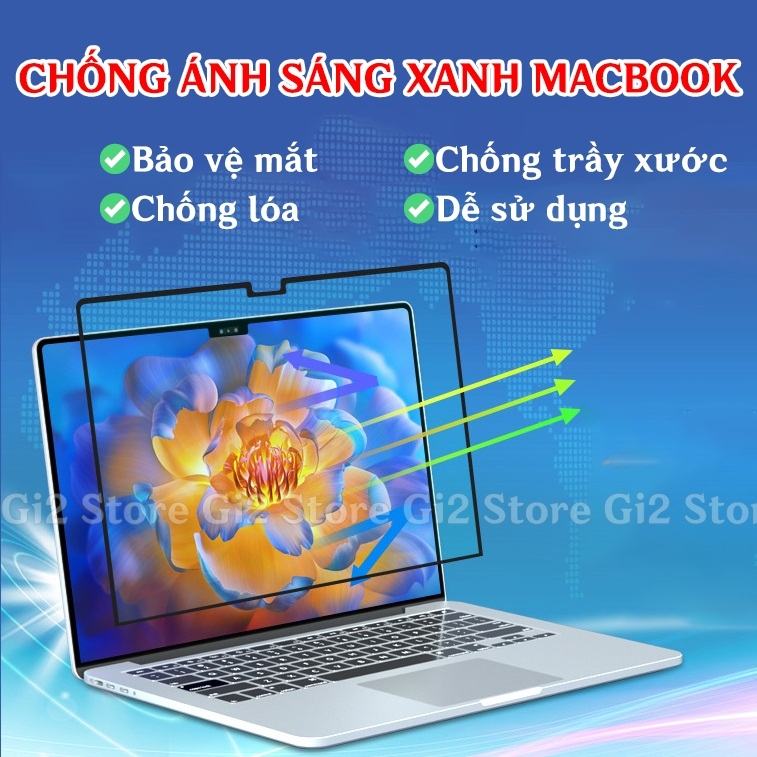 Bộ dán Mácbook 4 in 1 cao cấp, chống trầy xước dành cho máy 13 inch, 14 inch và 16 inch