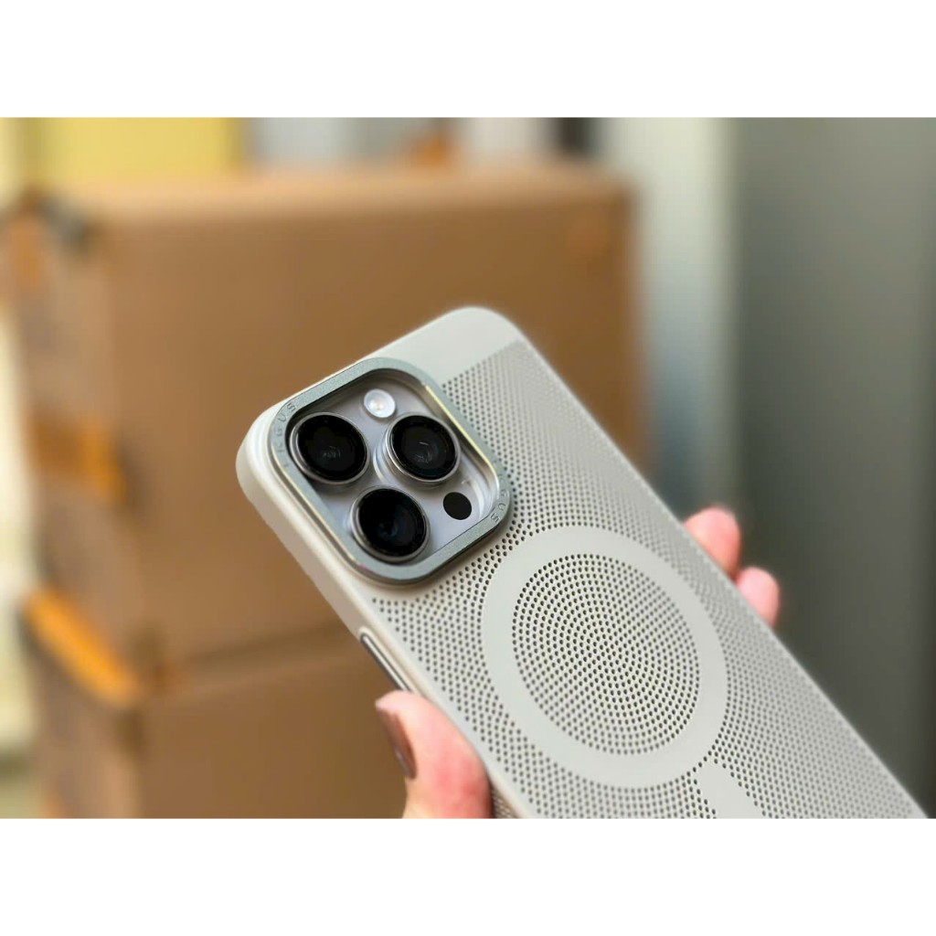 Ốp lưng tản nhiệt cho IPhone 15 Pro Max / 15 Pro ,14 Pro max Chính hãng Likgus có hỗ trợ sạc không dây