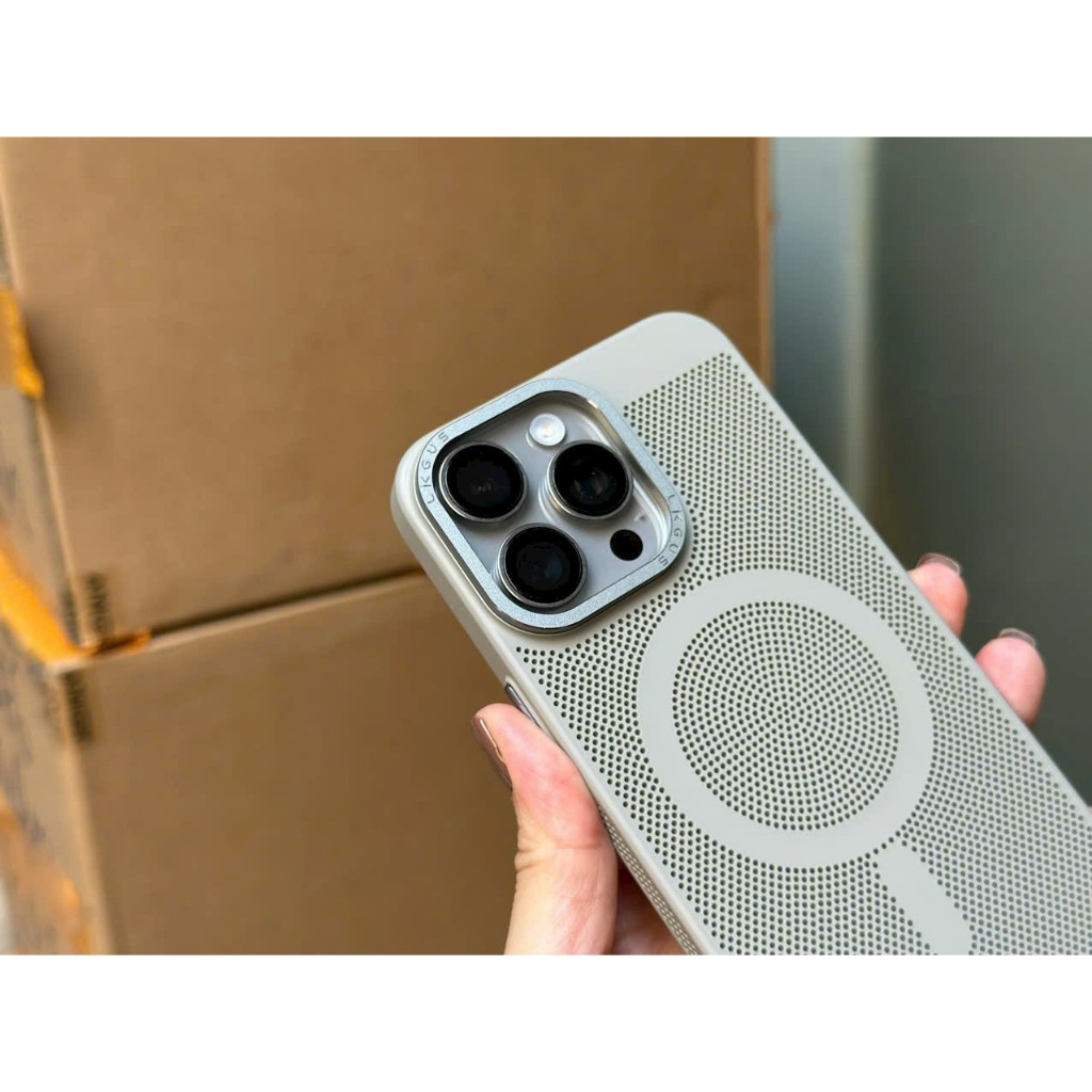 Ốp lưng tản nhiệt cho IPhone 15 Pro Max / 15 Pro ,14 Pro max Chính hãng Likgus có hỗ trợ sạc không dây