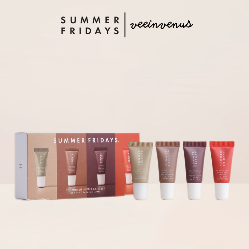 veeinvenus | Set 4 son dưỡng mini Summer Fridays The Mini Lip Butter Balm Set