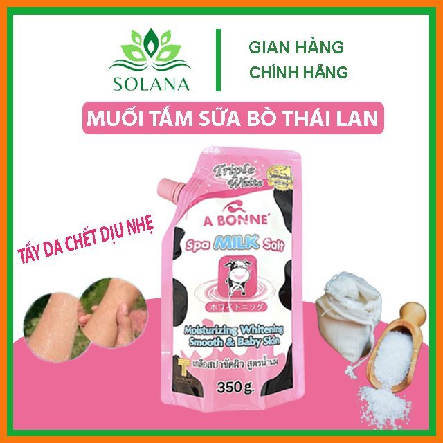 Muối Tắm Sữa Bò Tẩy Tế Bào Chết A Bonne Spa Milk Salt 350g Thái Lan - Solana Viet Nam