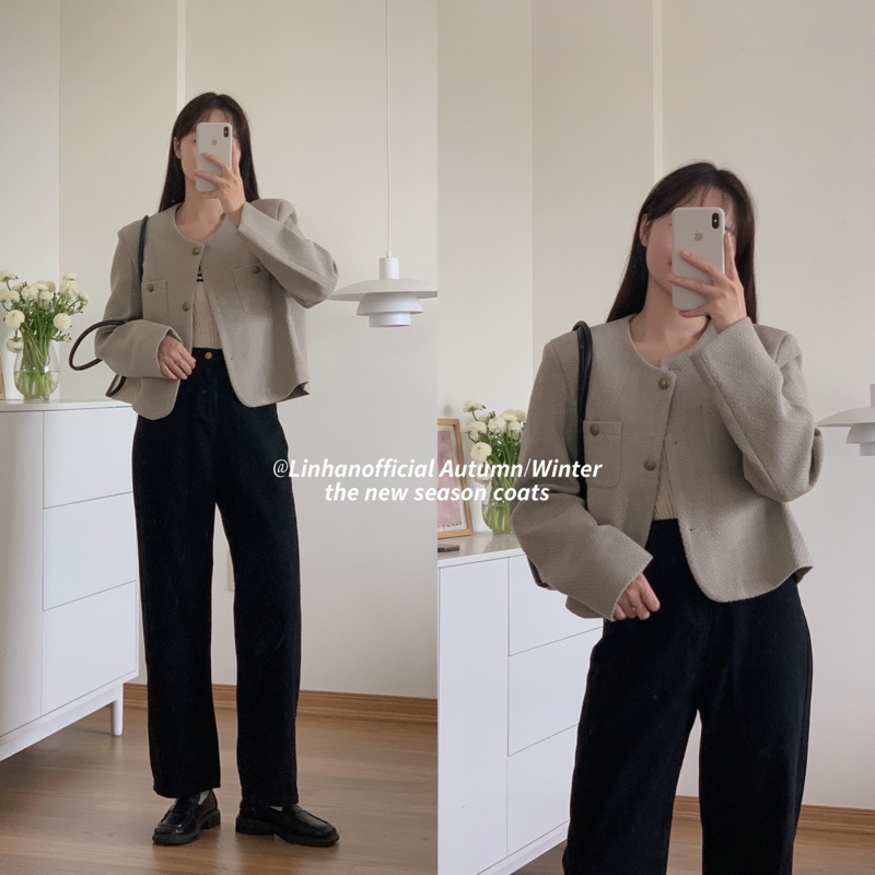 Quần kaki suông I MISS LINENE 5180 // Hàng có sẵn 🇰🇷