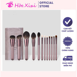 Bộ 12 cọ trang điểm cọ phấn nền lỏng cọ đánh phấn mắt cọ trang điểm dụng cụ trang điểm