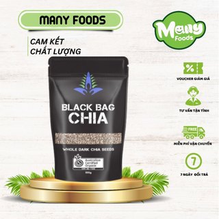 Hạt Chia Úc túi đen Organic, Hạt Chia ăn kiêng giảm cân 500g
