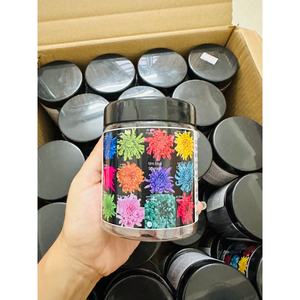 Bột nhuộm hoa tươi 2K hủ 100gram pha 10 -12L nước, thuốc nhuộm chuyên cho mọi loại hoa, màu nhuộm hoa, bột chuyên nhuộm