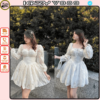 Váy tiểu thư dài tay công chúa thắt nơ xinh xắn KAZY DRESS V089