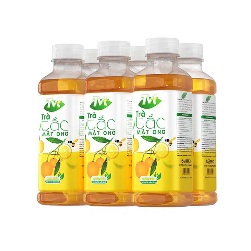 Lốc 6 chai 450ml Trà Tắc Mật Ong TVT