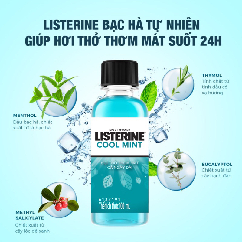 Nứơc súc mịệng Listerine 100ML