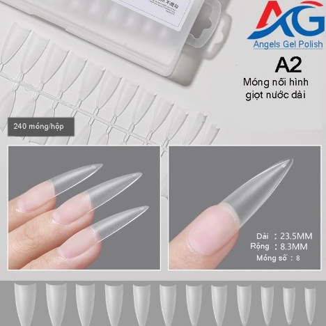 Móng tip nhọn cao cấp phom đẹp