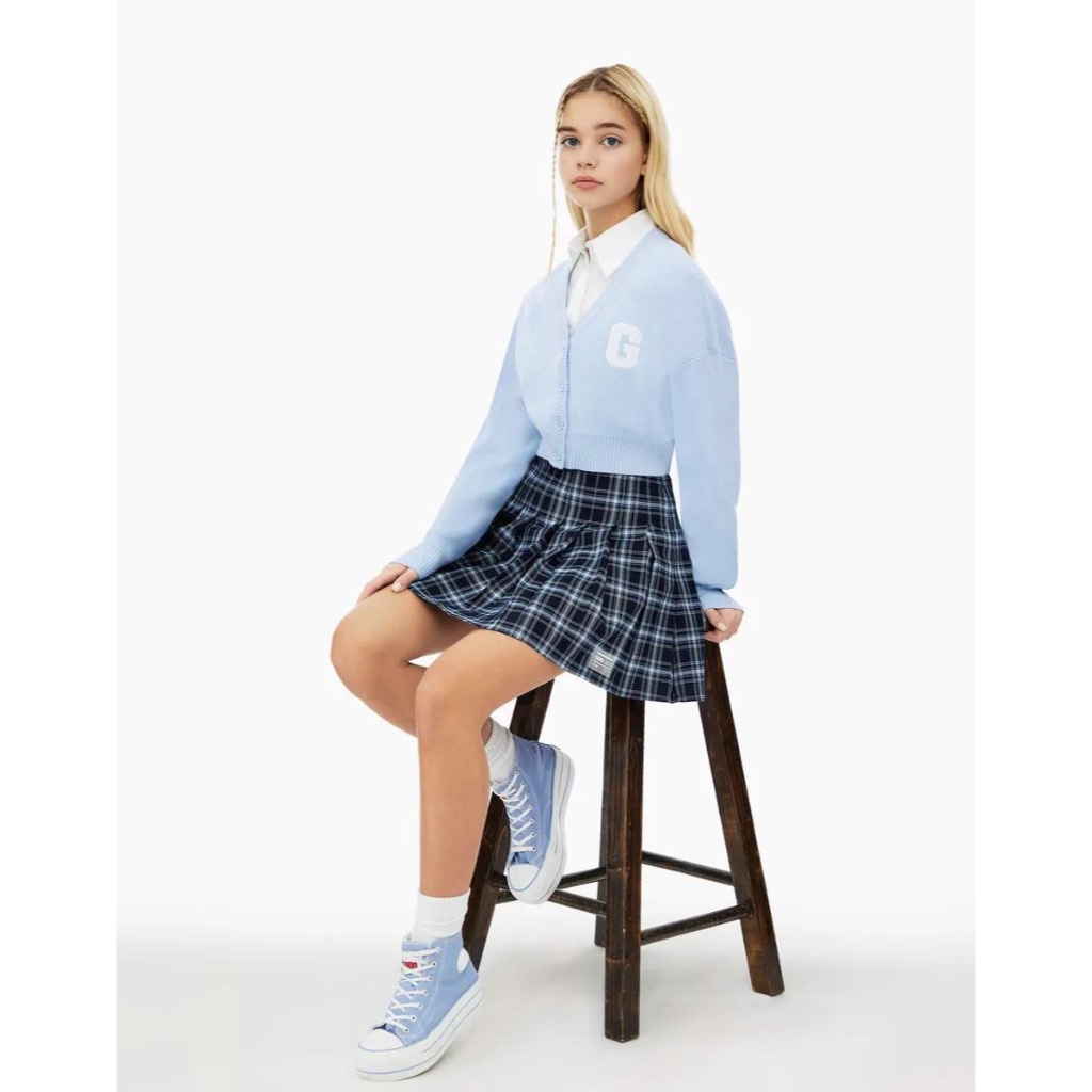 CHÂN VÁY GLORIA.JEANS KẺ CARO