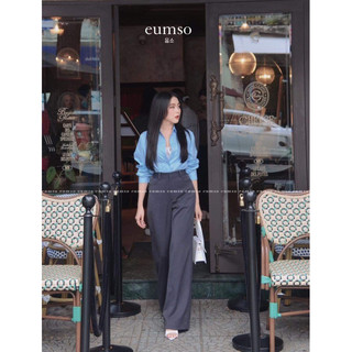 Eumso - quần tây xám tara gray pants
