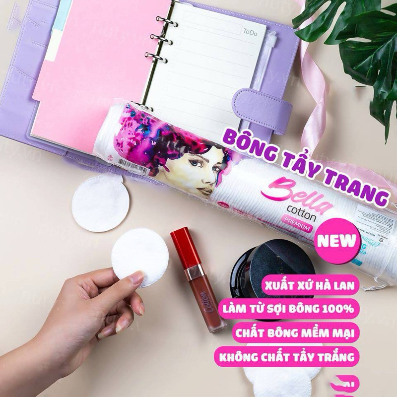 Bông Tẩy Trang Bella 120 miếng