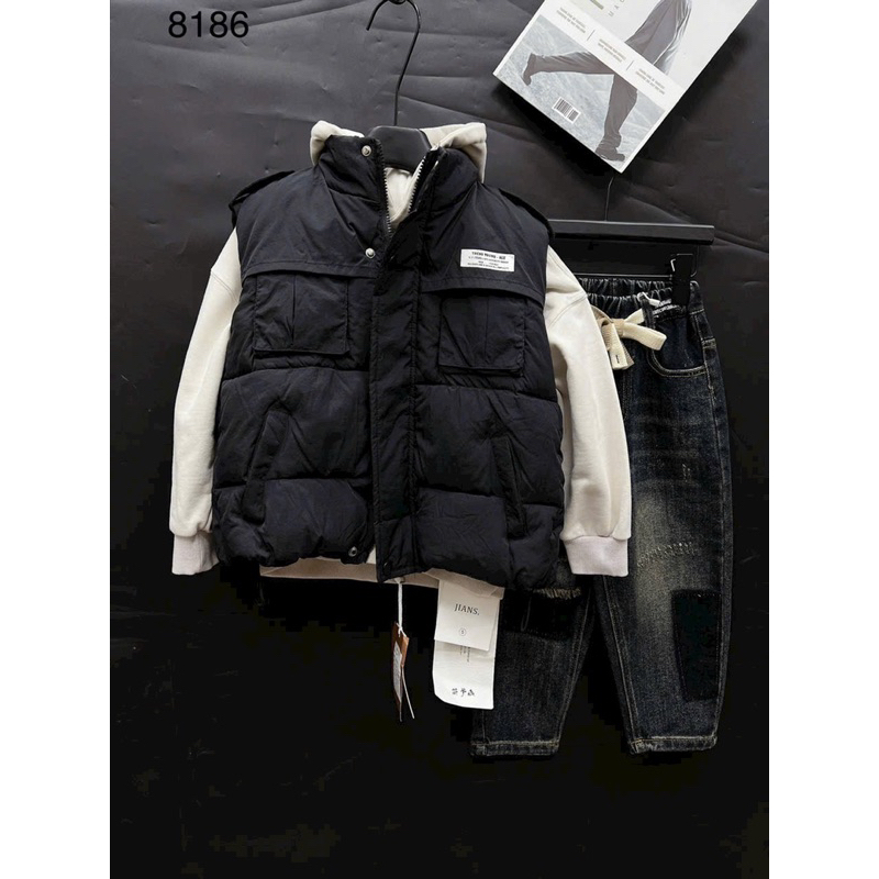 Áo phao gile cho bé, áo khoác gile cho bé trai, bé gái 16-45kg xinh xắn đáng yêu,giữ ấm tốt