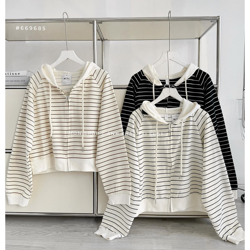 Khoác gân vừa nón trắng 818 #669685