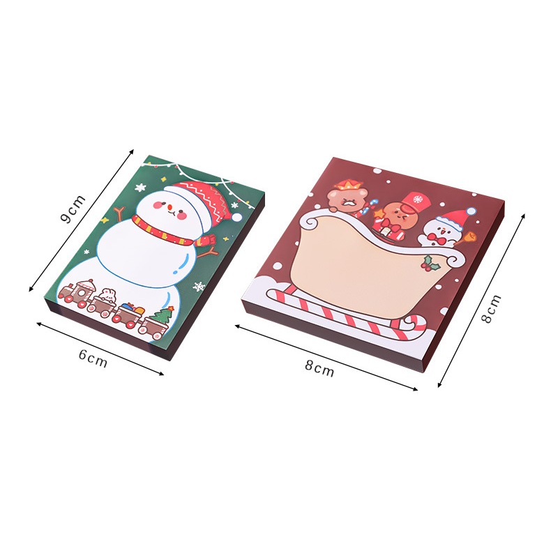 Sổ Giấy Nhớ Hình Giáng Sinh Ngộ Nghĩnh 50 trang Quà Tặng Giáng Sinh