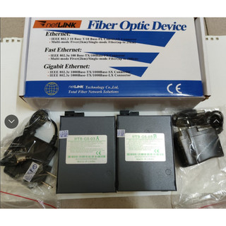 Bộ chuyển đổi quang điện NETLINK HTB-GS-03/AB Single Fiber 1Gbps (2 Converter, 2 Adapter)