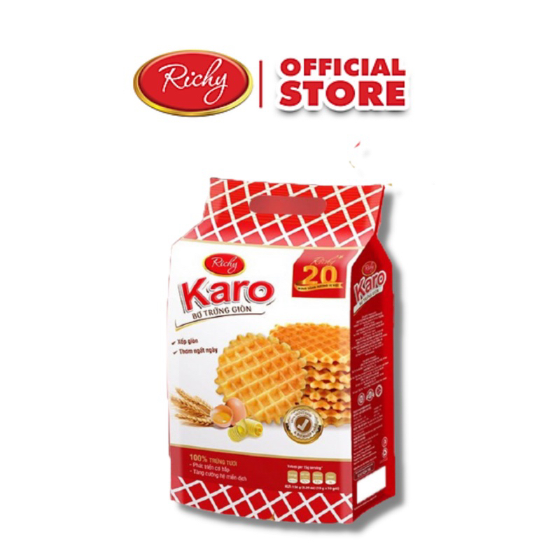 Bánh Karo Richy bơ trứng giòn túi 150g