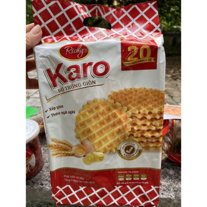 Bánh Karo Richy bơ trứng giòn túi 150g