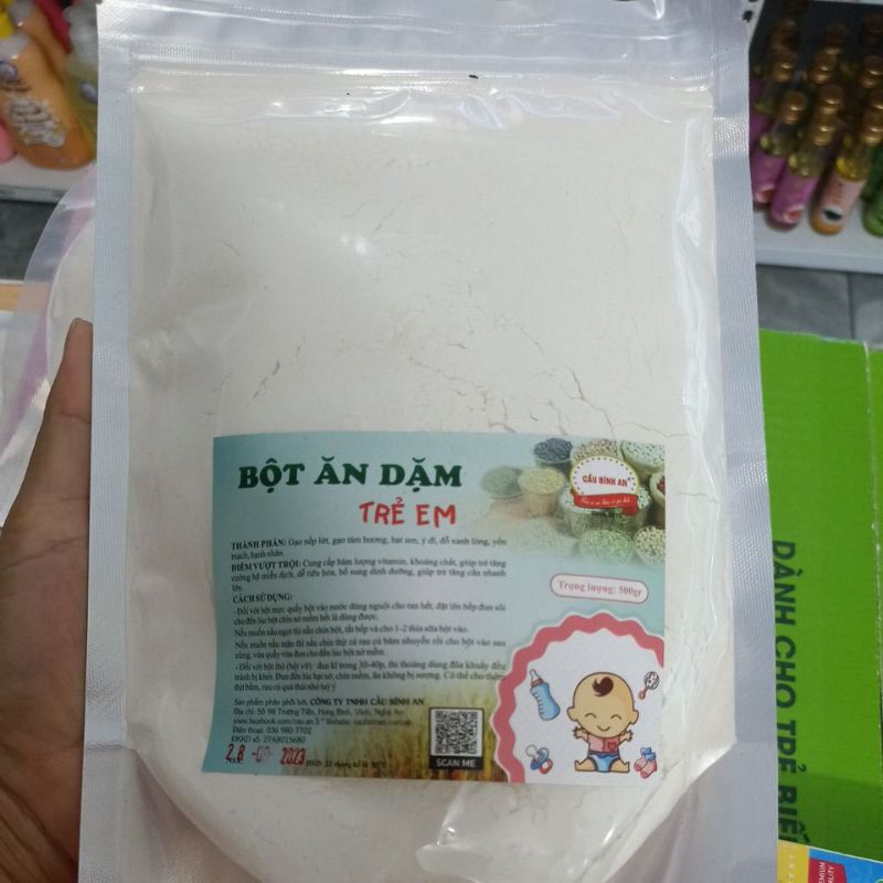 Bột dặm nấu cầu bình an