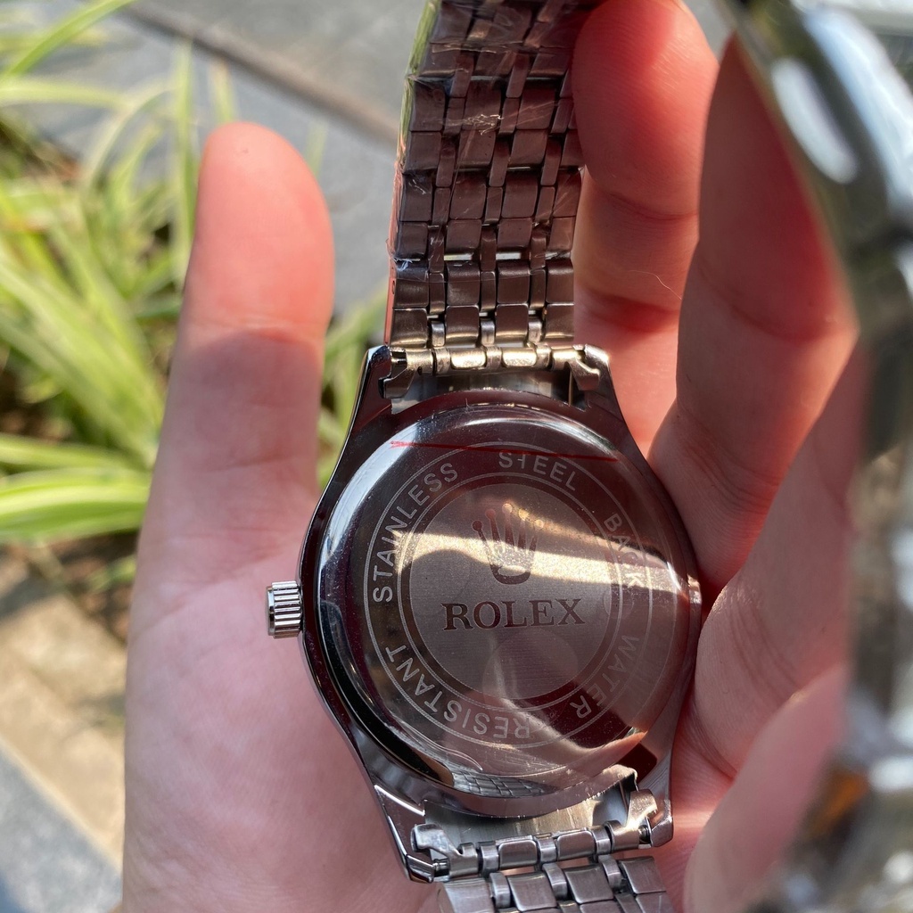 Đồng hồ Rolex nam cao cấp, dây kim loại đúc nguyên khối không bay màu, thời trang sang trọng, quý phái