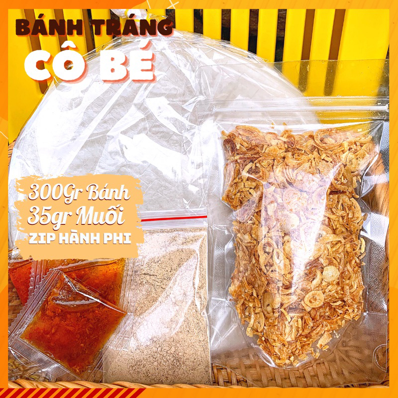 COMBO 300Gr Phơi Sương Muối Nhuyễn Hành Phi - Bánh Tráng Cô Bé