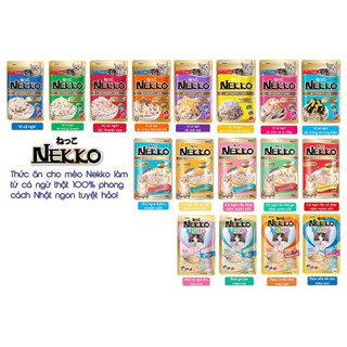Pate nekko thailand (16 vị) gói 70gr cho mèo lớn