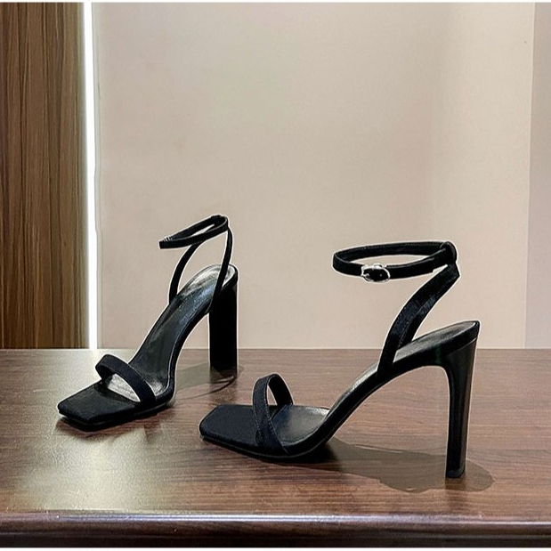 SANDAL CAO GÓT - GUỐC NỮ QUAI NGANG MẢNH - GIÀY THỜI TRANG QUAI CÀI 7 PHÂN 3362GVS0470