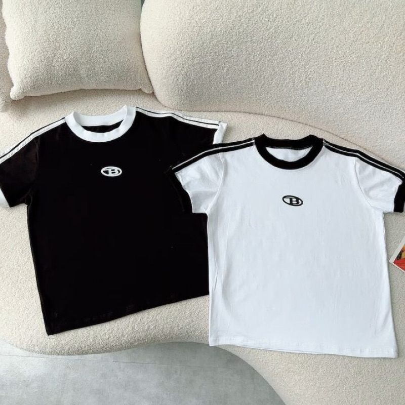 Áo thun Baby Tee chữ B unisex chất cotton co dãn, áo phông Form Fit Local Brand cho nam nữ - GTM Store