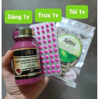 Combo 15 ngày giảm cân linh chi hq giảm cân siêu tốc