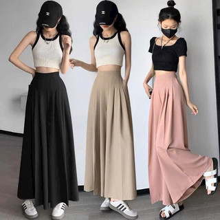 Quần suông ống rộng lưng thun 9 tấc