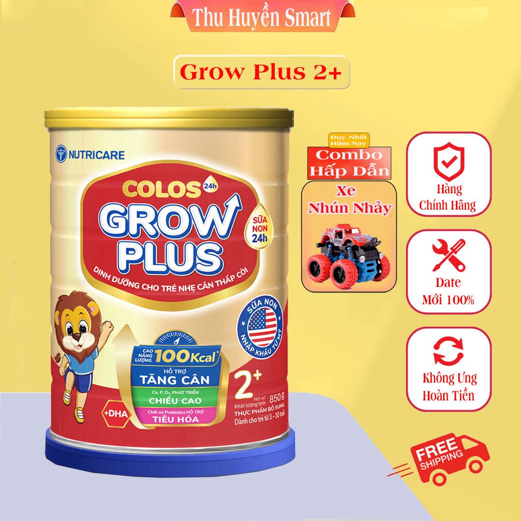 Sữa Bột Nutricare Colos 24h Grow Plus 0-1-2+ 850g Hàng Chính Hãng Date 2025 Rẻ Nhất Thị Trường