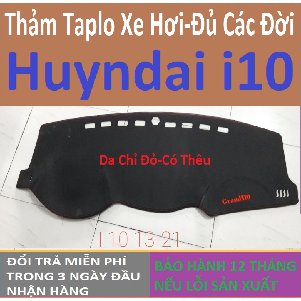 Thảm Che Nắng Taplo Hyundai I10,Lót Mặt Taplo Xe Hơi Ô Tô 3 Lớp Chống Trượt,Bảo Hành 12 Tháng