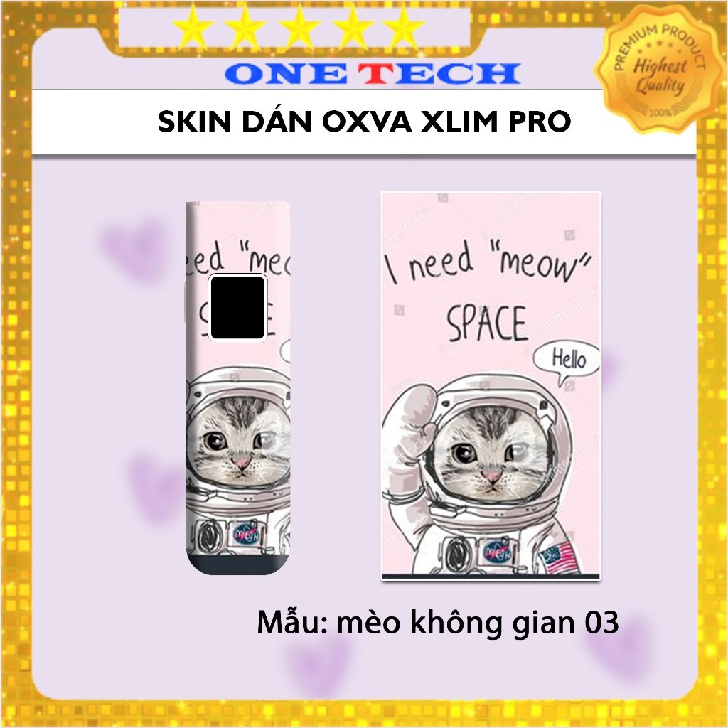 Dán Skin hình Mèo PHG  XLim Pro, XLim V2, SE, Rill X, Origin, Favostix, feelin, zq xtal, ursa nano