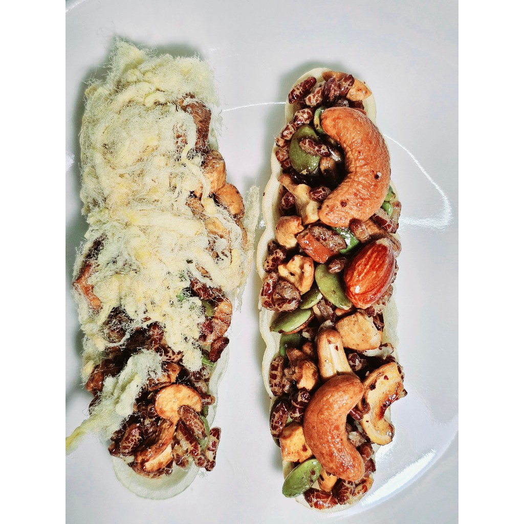 1KG Bánh thuyền mix hạt dinh dưỡng đồ ăn vặt healthy giảm cân không đường