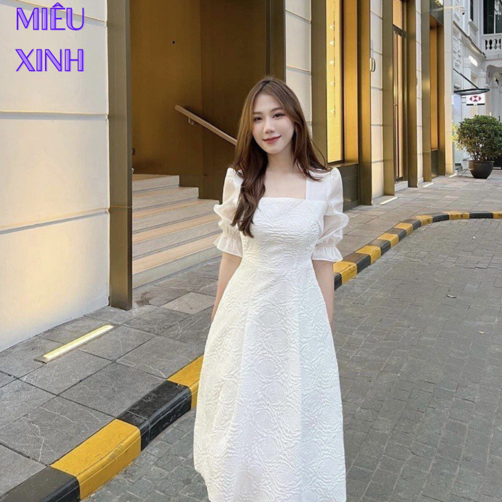 Váy Công Chúa , Váy Tiểu Thư Cao Cấp Thiết Kế 2 Lớp Trẻ Trung Xinh Đẹp.