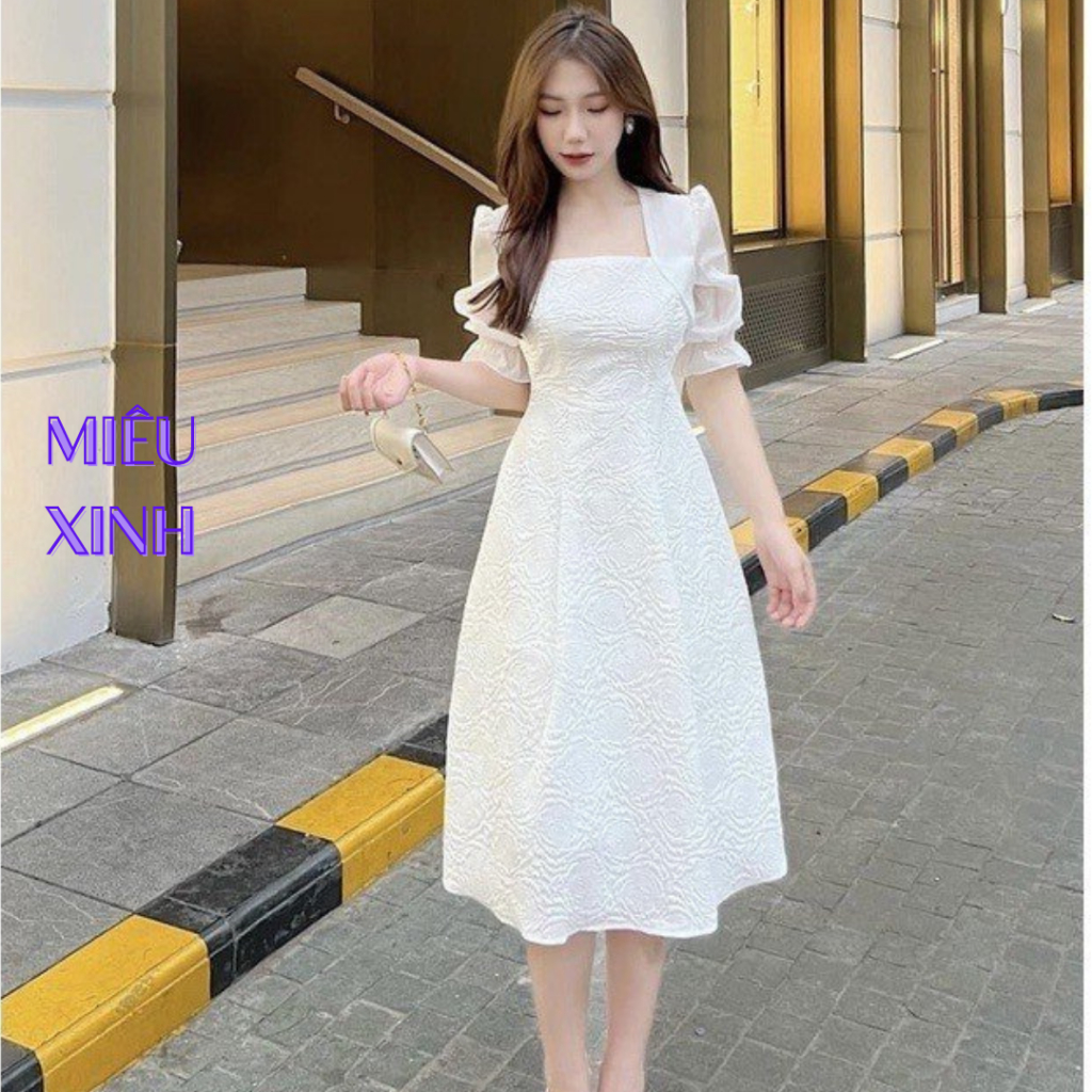 Váy Công Chúa , Váy Tiểu Thư Cao Cấp Thiết Kế 2 Lớp Trẻ Trung Xinh Đẹp.