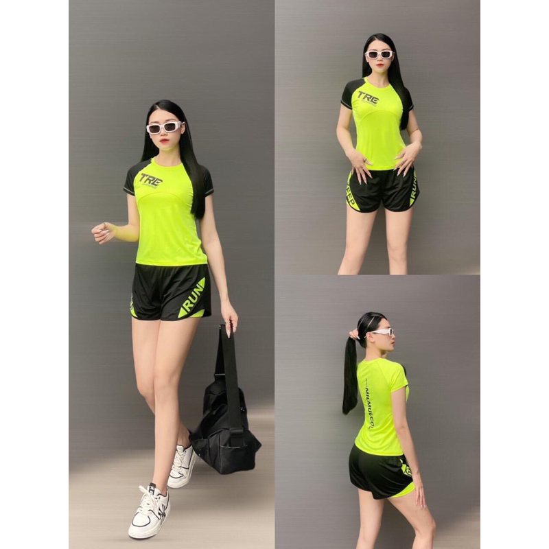 Bộ thể thao nữ bộ tập gym yoga aerobic nữ TRE bộ tập dáng ôm body tôn dáng co dãn bốn chiều thoải mái chơi thể thao